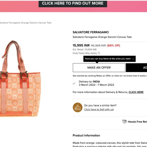 Authentic Salvatore Ferragamo Handbag - Picture 16 of 16